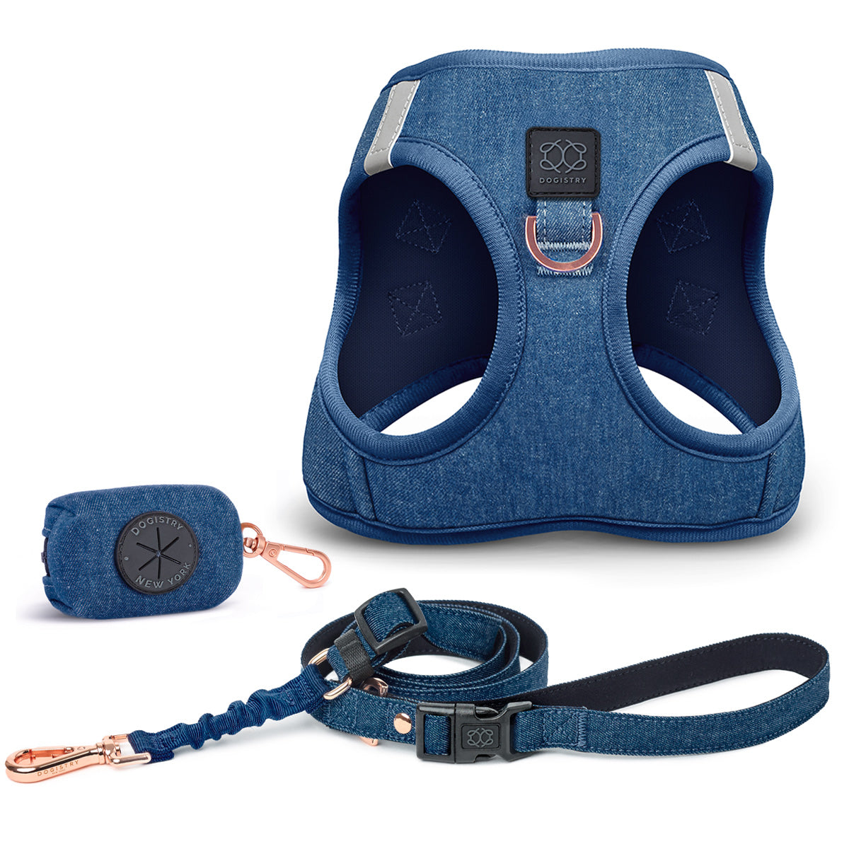 SoHo Dog Walking Set - Denim