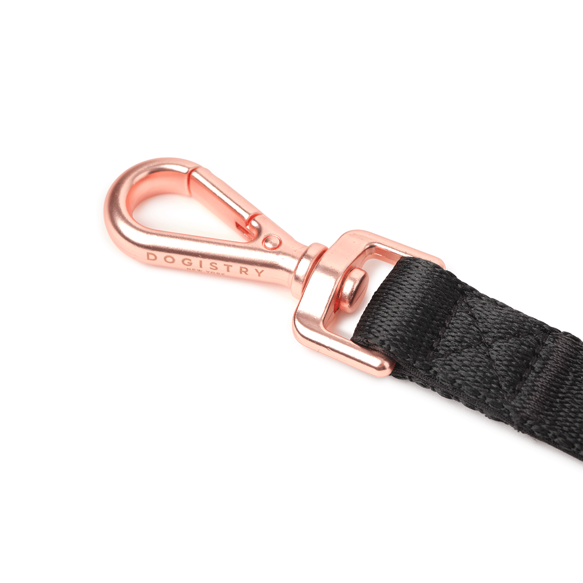 Metro Hands Free Leash - Black / Shiny Rose Gold