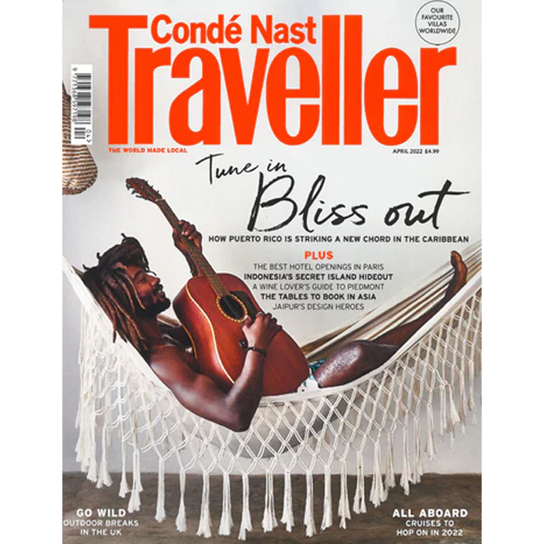 Condé Nast Traveller magazine cover.